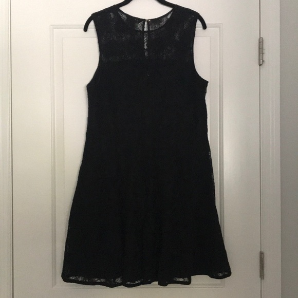 Banana Republic Black Lace Skater Dress - Picture 4 of 4